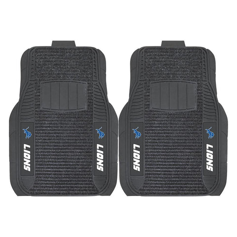 Detroit Lions NFL Deluxe 2-Piece Vinyl Car Mats (20x27)