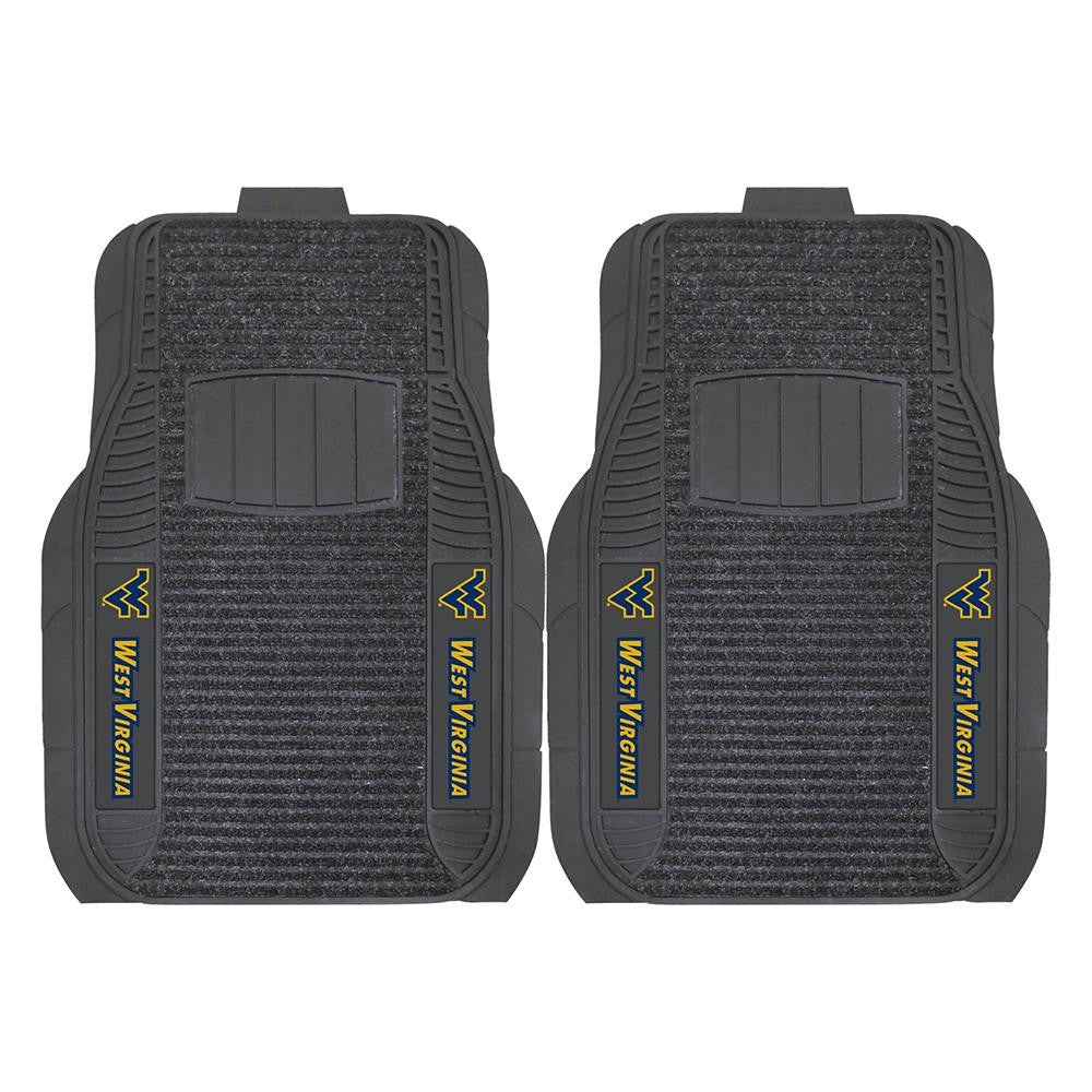 West Virginia Mountaineers NCAA Deluxe 2-Piece Vinyl Car Mats (20x27)