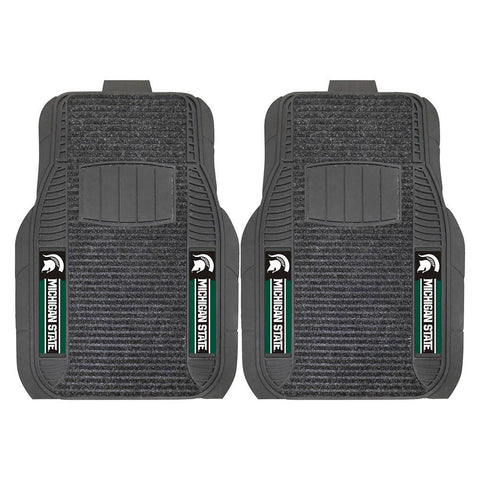 Michigan State Spartans NCAA Deluxe 2-Piece Vinyl Car Mats (20x27)