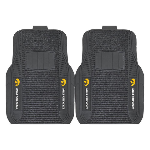 Iowa Hawkeyes NCAA Deluxe 2-Piece Vinyl Car Mats (20x27)