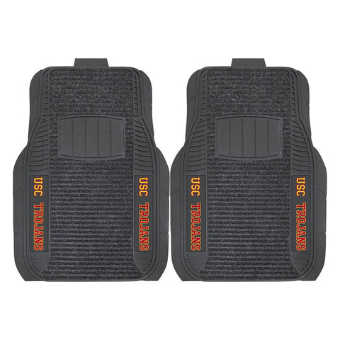 USC Trojans NCAA Deluxe 2-Piece Vinyl Car Mats (20x27)