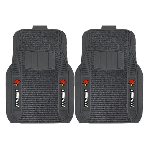 Louisville Cardinals NCAA Deluxe 2-Piece Vinyl Car Mats (20x27)