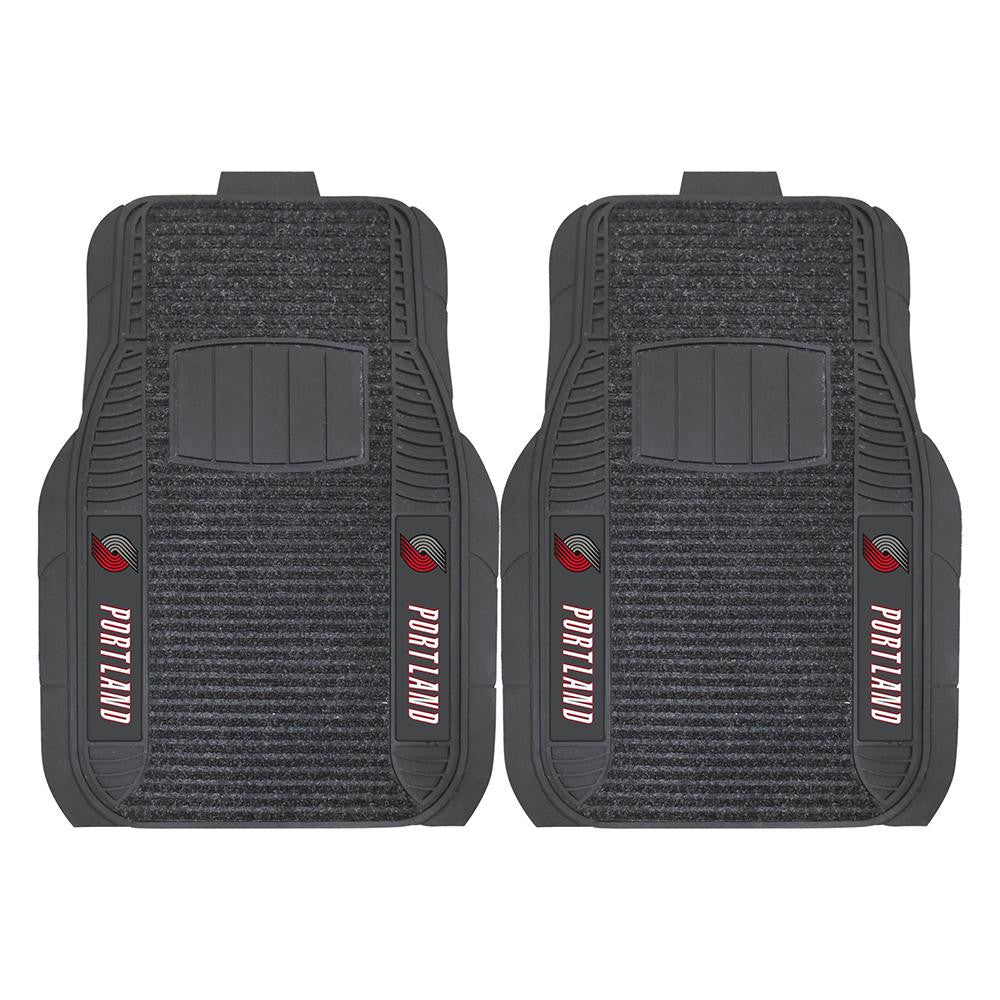 Portland Trail Blazers NBA Deluxe 2-Piece Vinyl Car Mats (20x27)