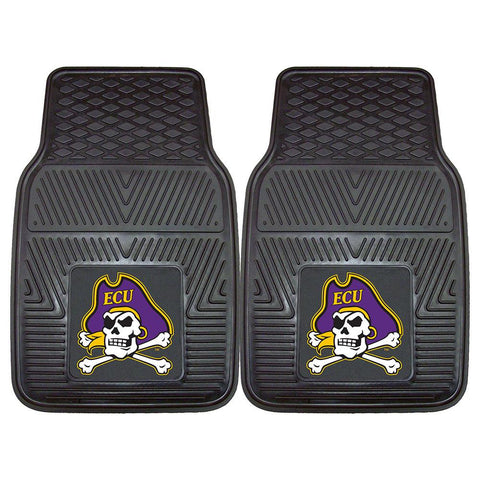 East Carolina Pirates NCAA Heavy Duty 2-Piece Vinyl Car Mats (18x27)