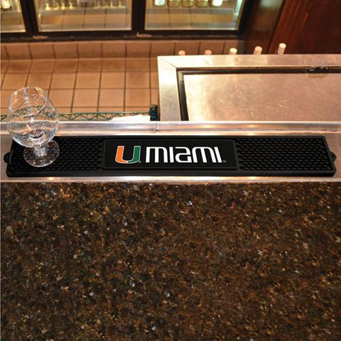 Miami Hurricanes NCAA Drink Mat (3.25in x 24in)