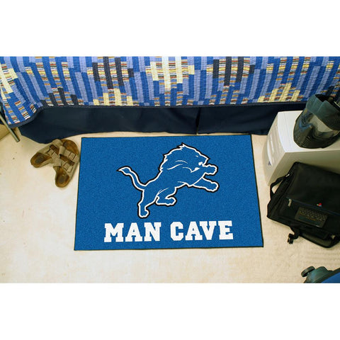 Detroit Lions NFL Man Cave Starter Floor Mat (20in x 30in)