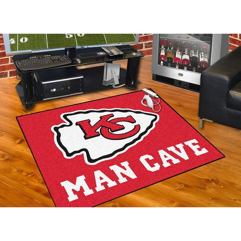 Kansas City Chiefs NFL Man Cave All-Star Floor Mat (34in x 45in)