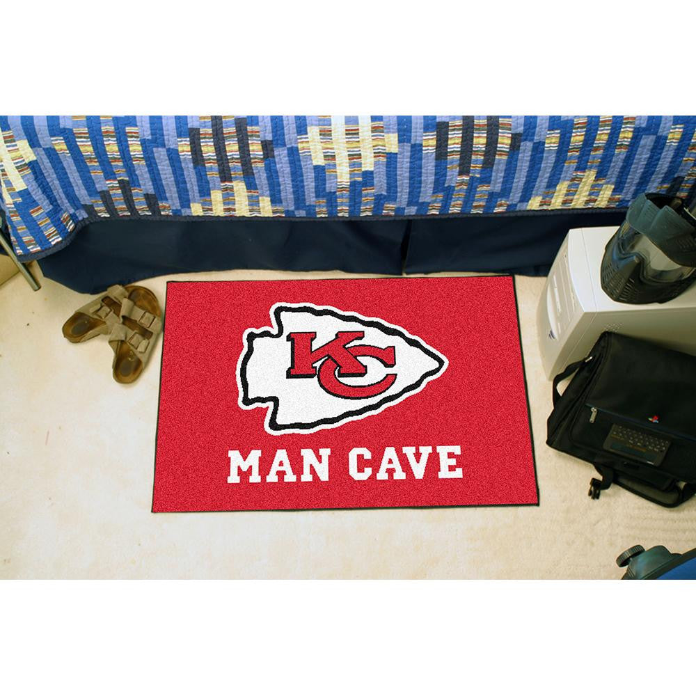 Kansas City Chiefs NFL Man Cave Starter Floor Mat (20in x 30in)