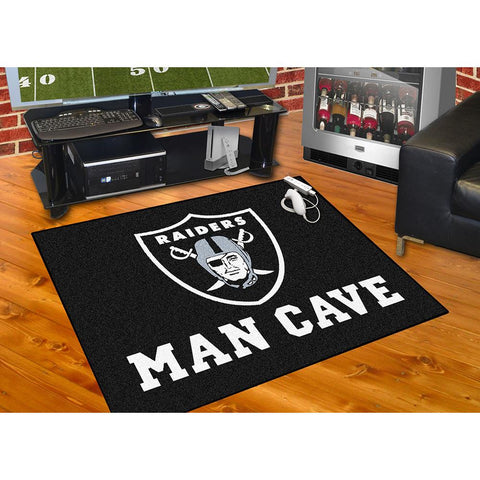 Oakland Raiders NFL Man Cave All-Star Floor Mat (34in x 45in)