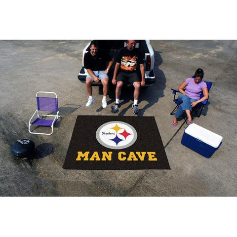 Pittsburgh Steelers NFL Man Cave Tailgater Floor Mat (60in x 72in)