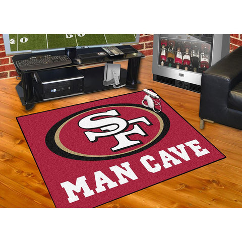 San Francisco 49ers NFL Man Cave All-Star Floor Mat (34in x 45in)