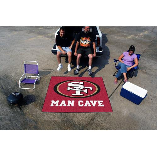 San Francisco 49ers NFL Man Cave Tailgater Floor Mat (60in x 72in)