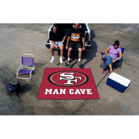 San Francisco 49ers NFL Man Cave Tailgater Floor Mat (60in x 72in)