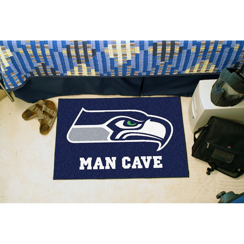 Seattle Seahawks NFL Man Cave Starter Floor Mat (20in x 30in)