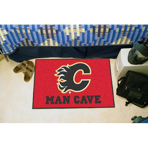 Calgary Flames NHL Man Cave Starter Floor Mat (20in x 30in)