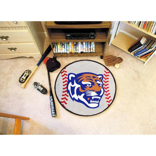 Memphis Tigers NCAA Baseball Round Floor Mat (29)