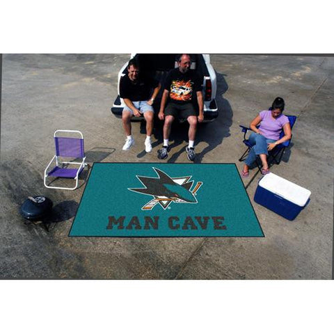 San Jose Sharks NHL Man Cave Ulti-Mat Floor Mat (60in x 96in)