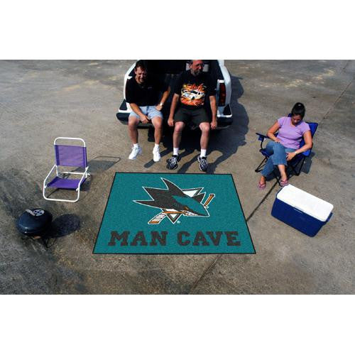 San Jose Sharks NHL Man Cave Tailgater Floor Mat (60in x 72in)