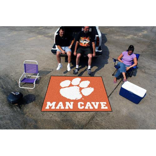 Clemson Tigers NCAA Man Cave Tailgater Floor Mat (60in x 72in)