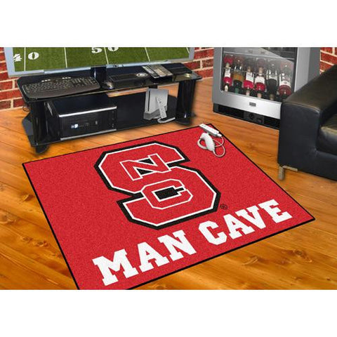 North Carolina State Wolfpack NCAA Man Cave All-Star Floor Mat (34in x 45in)