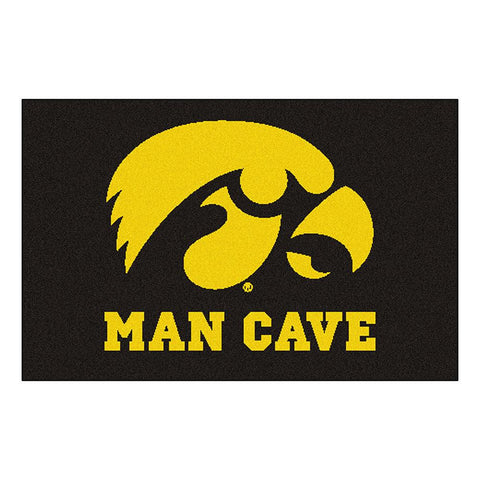 Iowa Hawkeyes NCAA Man Cave Starter Floor Mat (20in x 30in)