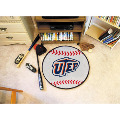 UTEP Miners NCAA Baseball Round Floor Mat (29)