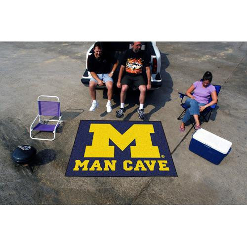 Michigan Wolverines NCAA Man Cave Tailgater Floor Mat (60in x 72in)