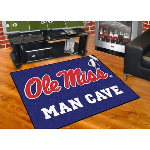 Mississippi Rebels NCAA Man Cave All-Star Floor Mat (34in x 45in)