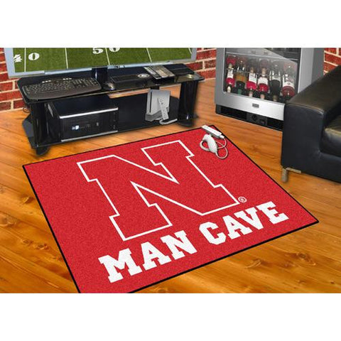 Nebraska Cornhuskers NCAA Man Cave All-Star Floor Mat (34in x 45in)