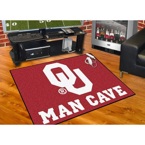 Oklahoma Sooners NCAA Man Cave All-Star Floor Mat (34in x 45in)