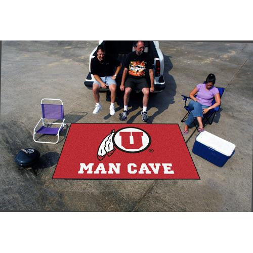 Utah Utes NCAA Man Cave Ulti-Mat Floor Mat (60in x 96in)