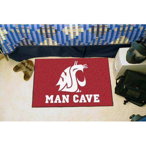 Washington State Cougars NCAA Man Cave Starter Floor Mat (20in x 30in)