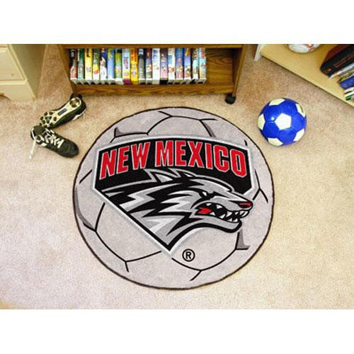 New Mexico Lobos NCAA Soccer Ball Round Floor Mat (29)