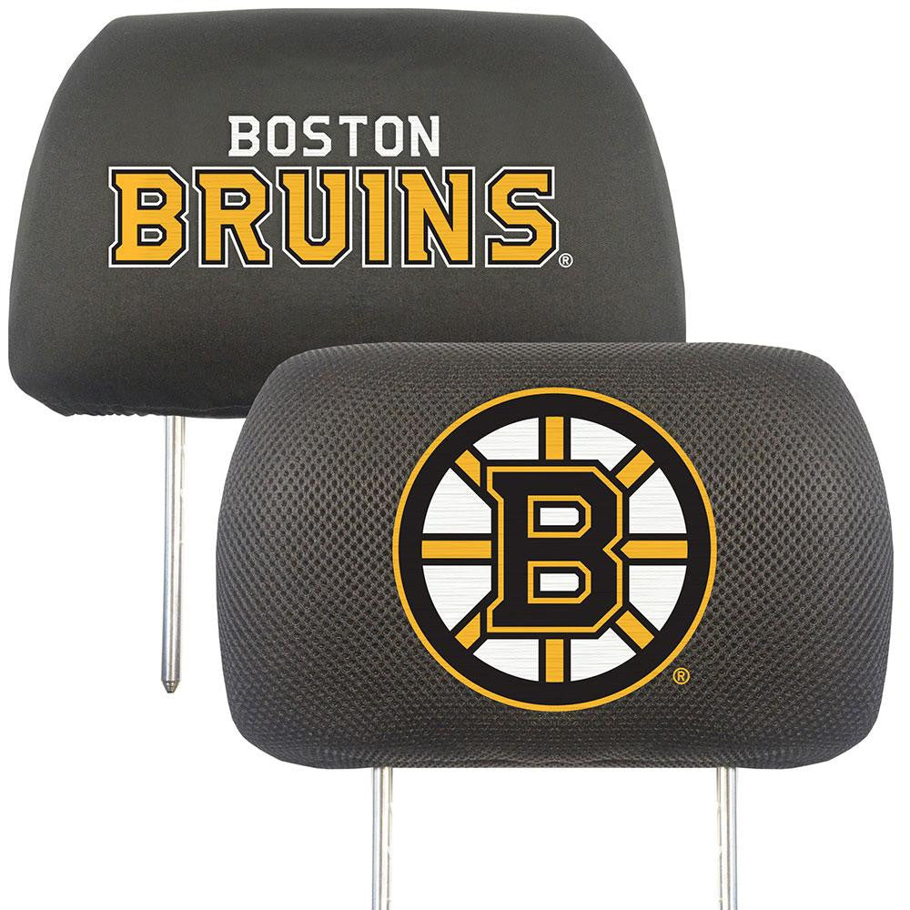 Boston Bruins NHL Polyester Head Rest Cover (2 Pack)