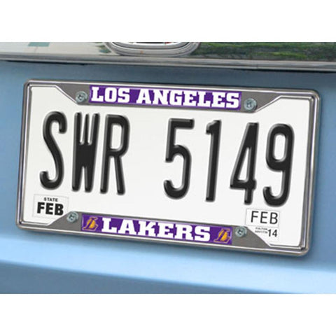 Los Angeles Lakers NBA Chrome License Plate Frame