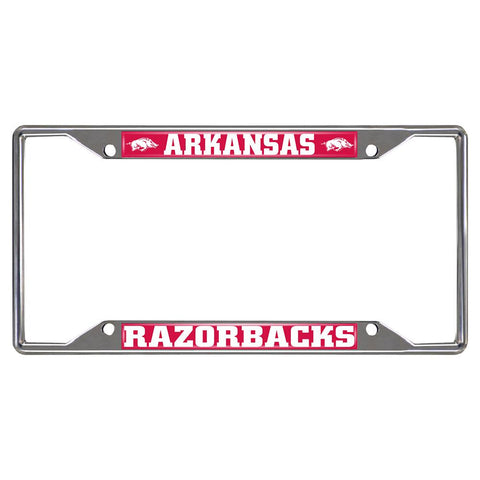 Arkansas Razorbacks NCAA Chrome License Plate Frame