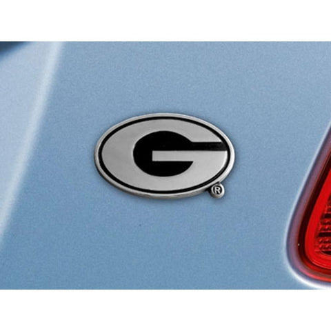 Georgia Bulldogs NCAA Chrome Car Emblem (2.3in x 3.7in)