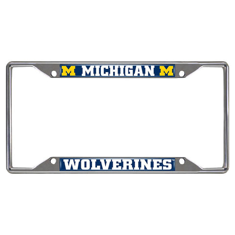 Michigan Wolverines NCAA Chrome License Plate Frame