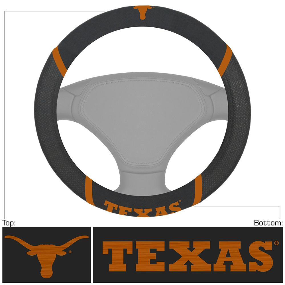 Texas Longhorns NCAA Polyester Steering Wheel Cover