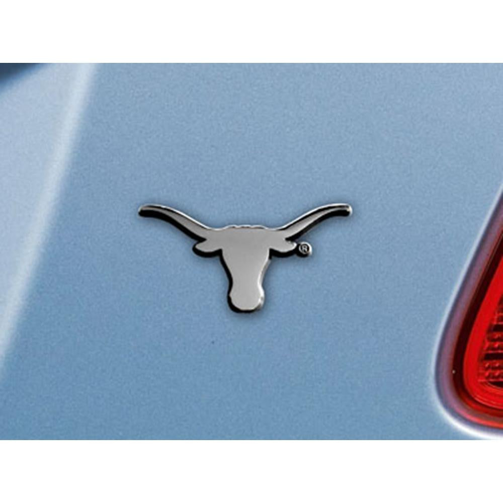 Texas Longhorns NCAA Chrome Car Emblem (2.3in x 3.7in)