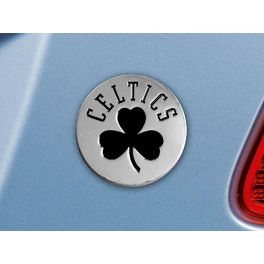 Boston Celtics NBA Chrome Car Emblem (2.3in x 3.7in)