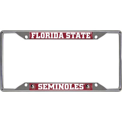 Florida State Seminoles NCAA Chrome License Plate Frame