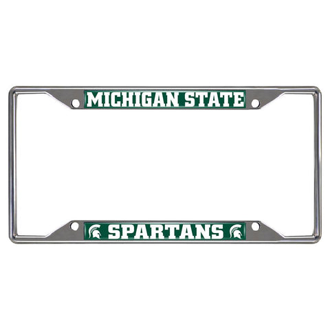 Michigan State Spartans NCAA Chrome License Plate Frame