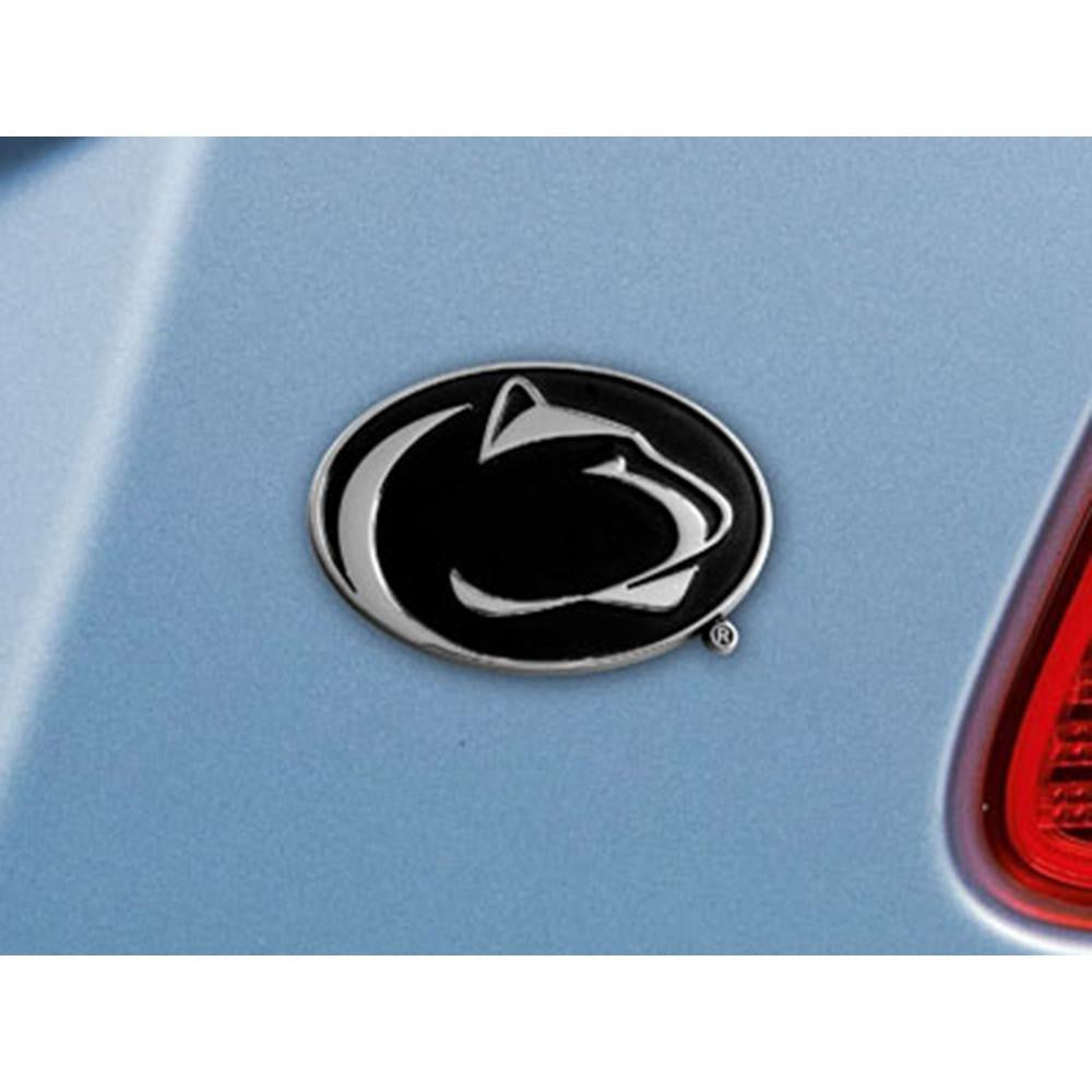 Penn State Nittany Lions NCAA Chrome Car Emblem (2.3in x 3.7in)