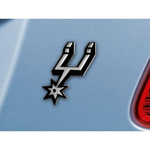 San Antonio Spurs NBA Chrome Car Emblem (2.3in x 3.7in)