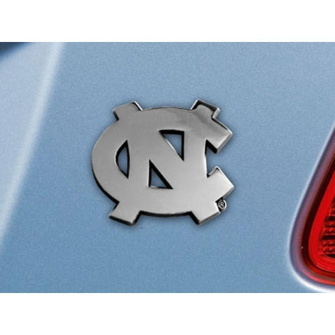 North Carolina Tar Heels NCAA Chrome Car Emblem (2.3in x 3.7in)