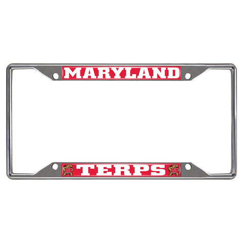 Maryland Terps NCAA Chrome License Plate Frame