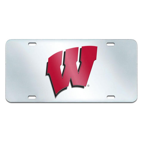 Wisconsin Badgers NCAA License Plate-Inlaid