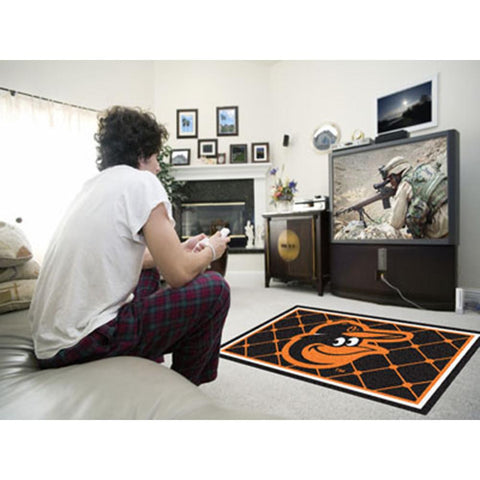 Baltimore Orioles MLB Floor Rug (4'x6')