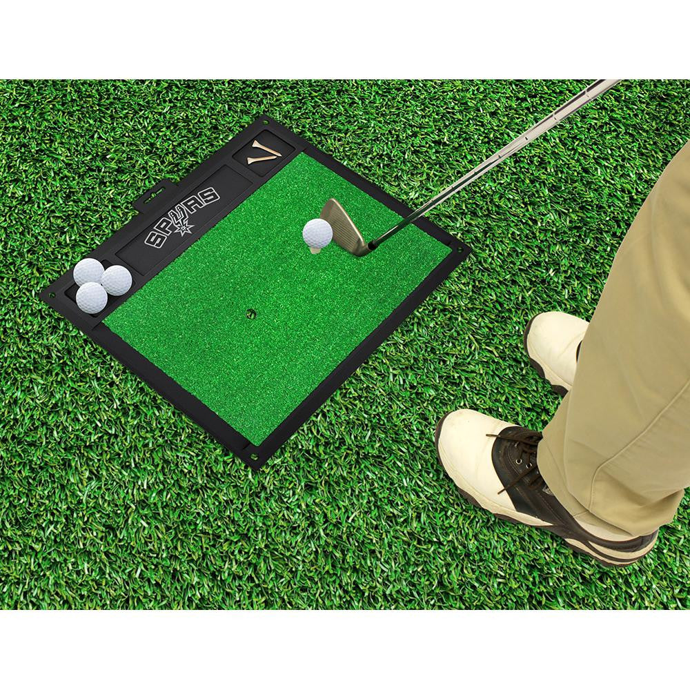 San Antonio Spurs NBA Golf Hitting Mat (20in L x 17in W)